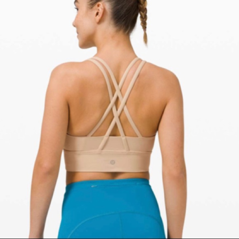 Lululemon energy bra cafe au lait sports bra